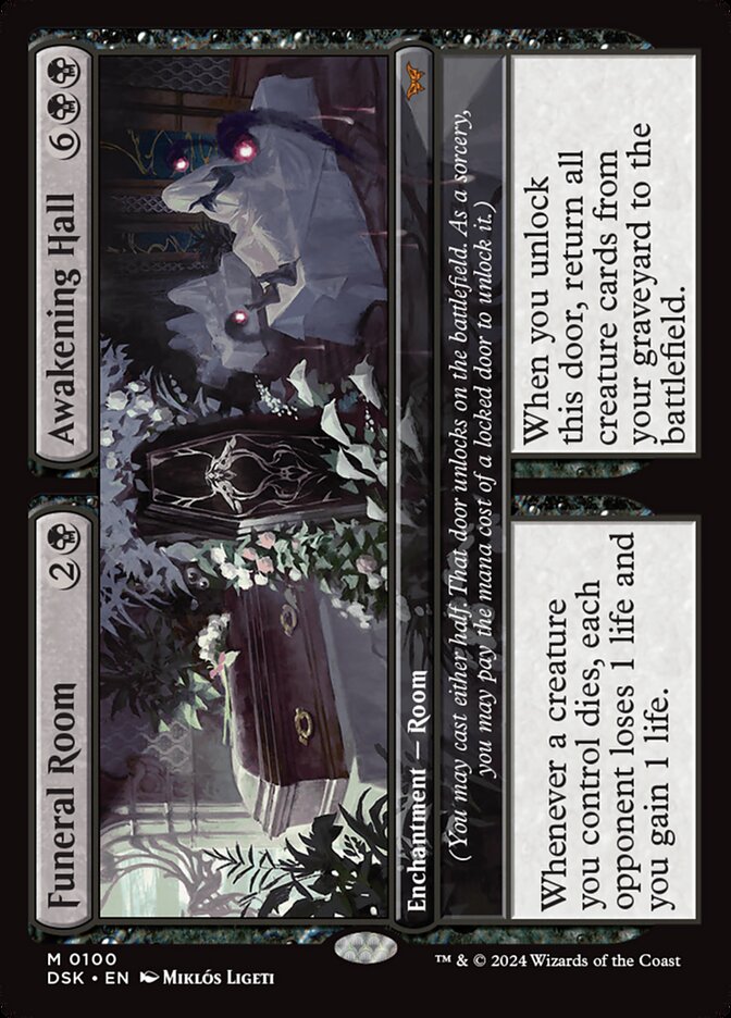 Funeral Room card front