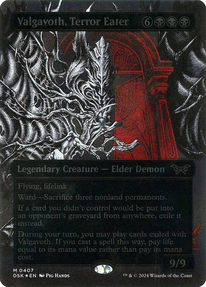 Valgavoth, Terror Eater card front