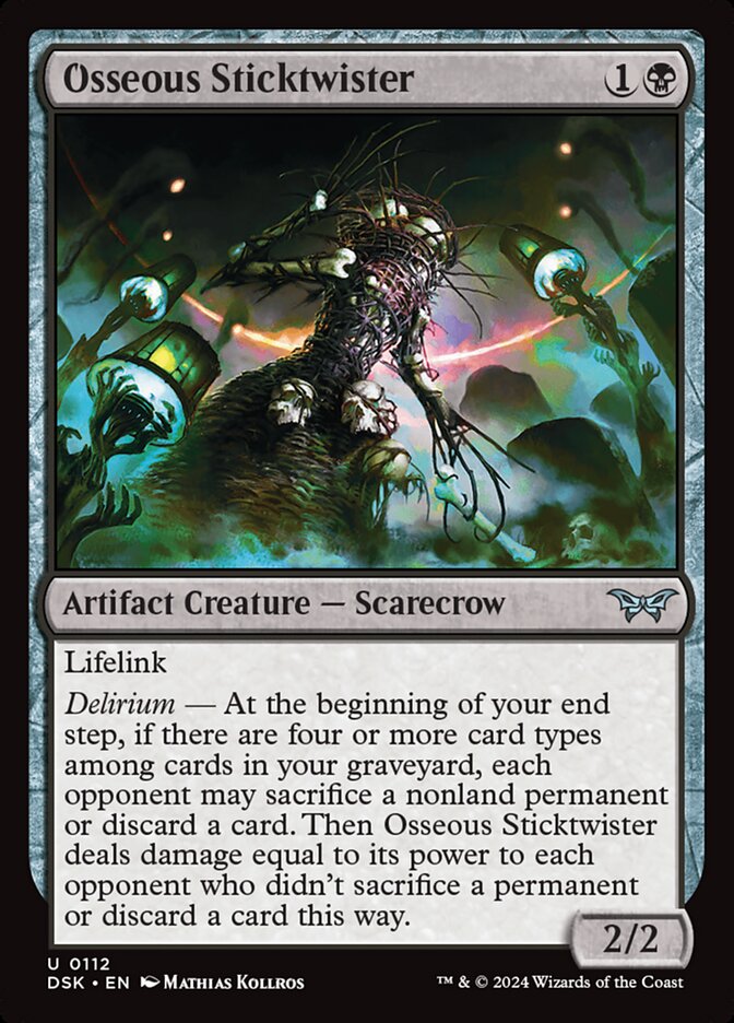 Osseous Sticktwister card front