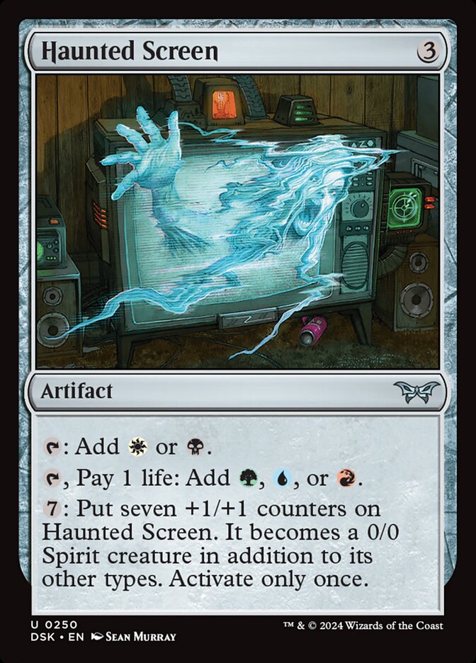 Haunted Screen card front