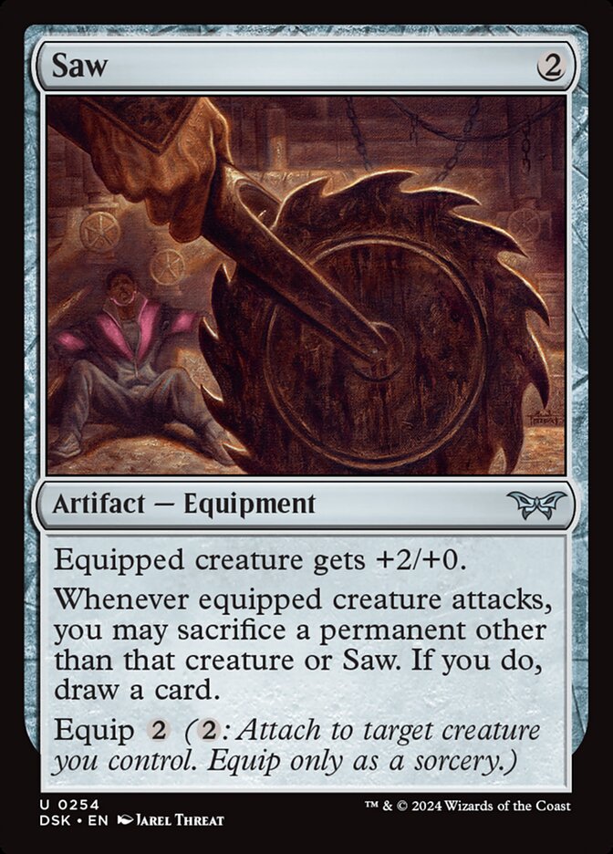 Saw card front