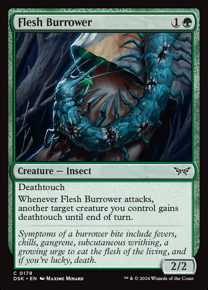 Flesh Burrower card front