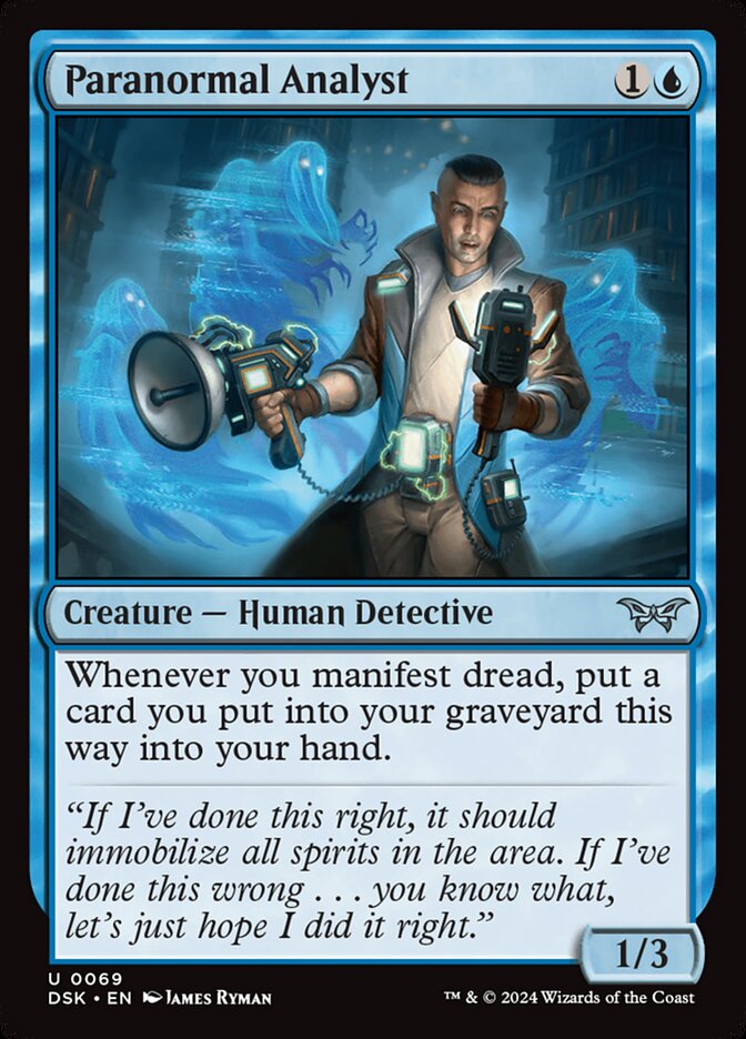 Paranormal Analyst card front