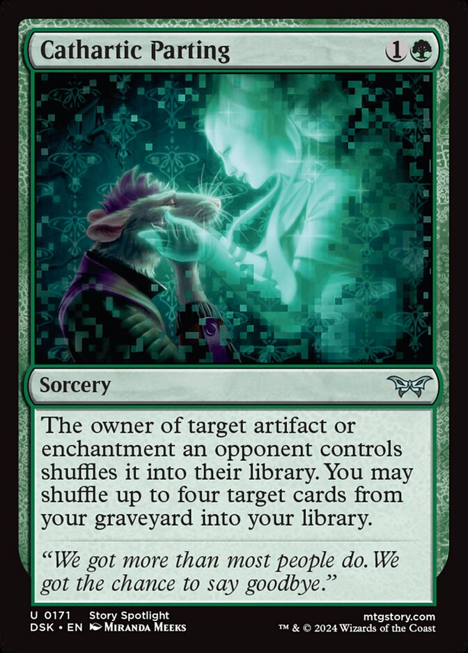 Cathartic Parting card front