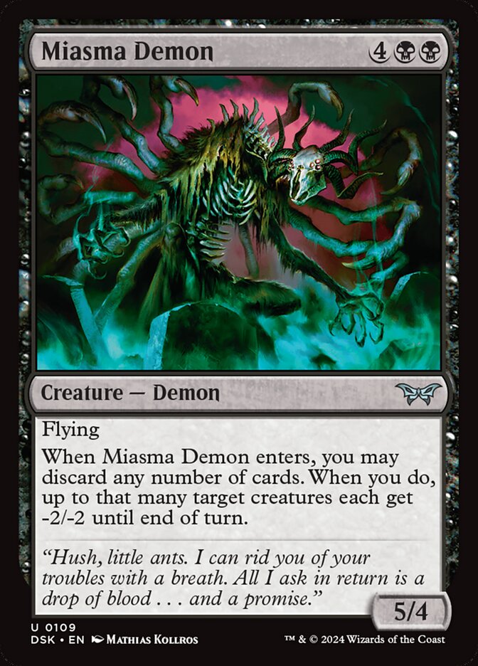 Miasma Demon card front