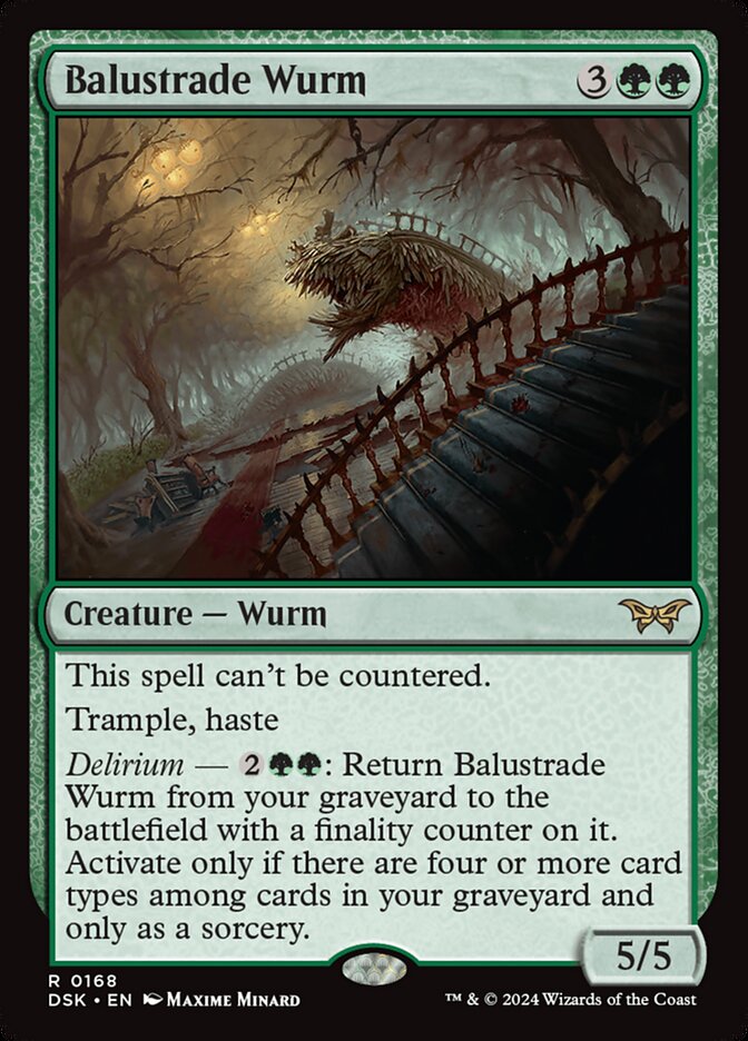 Balustrade Wurm card front