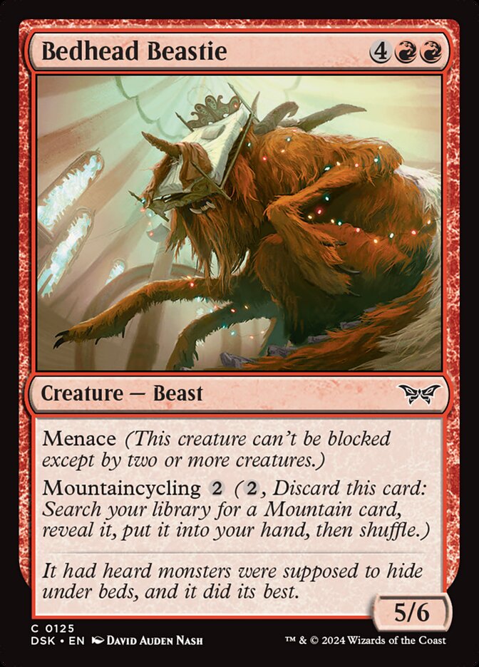 Bedhead Beastie card front
