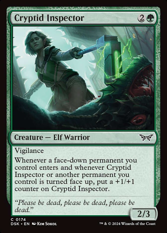 Cryptid Inspector card front