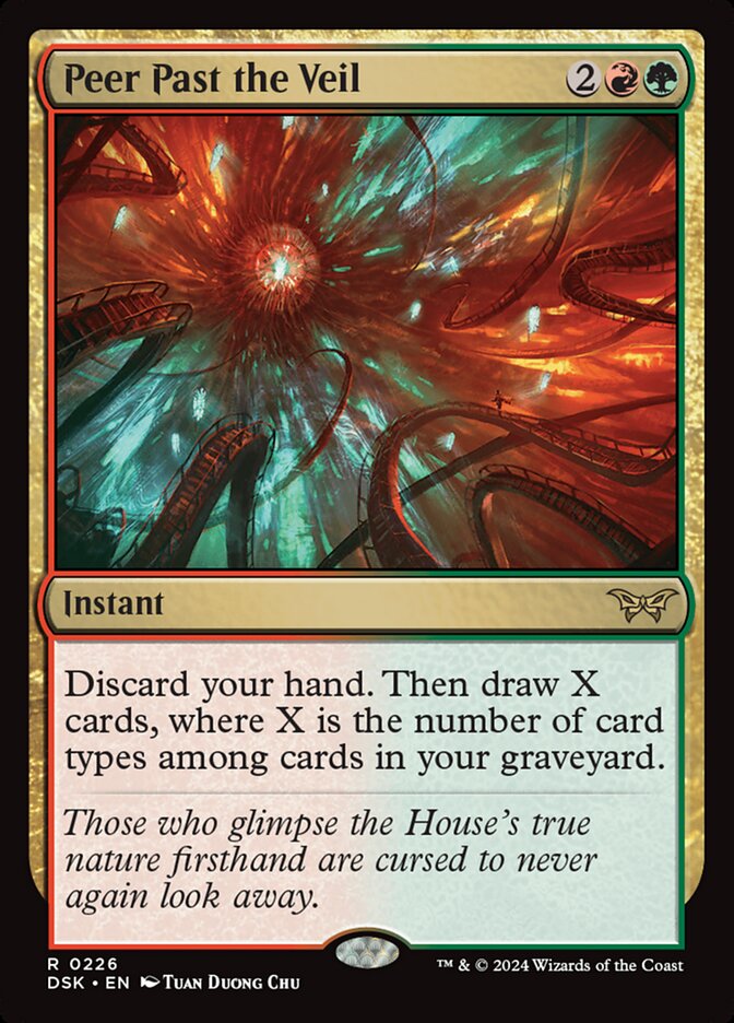 Peer Past the Veil card front