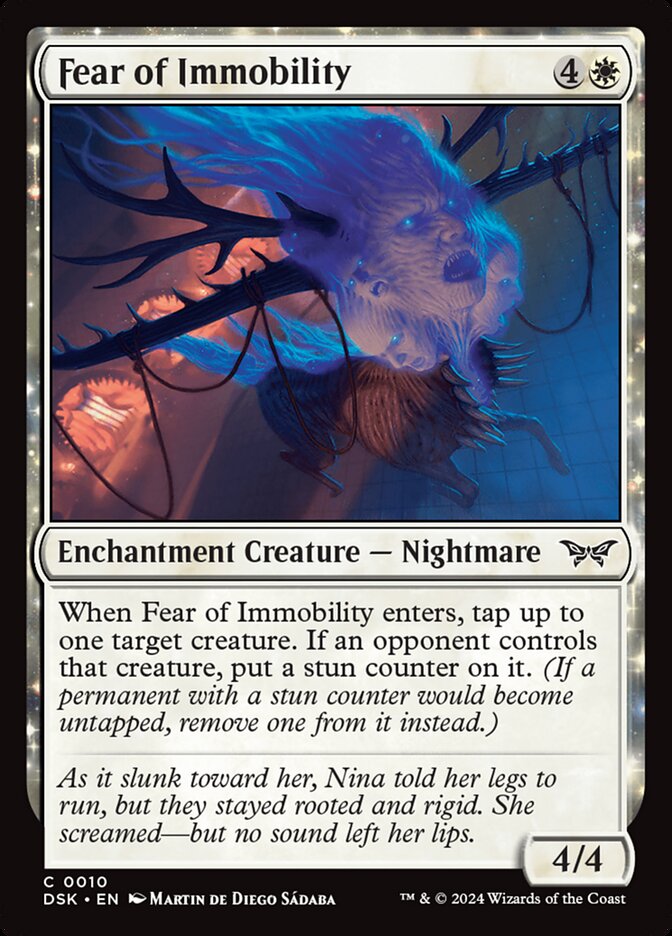 Fear of Immobility card front