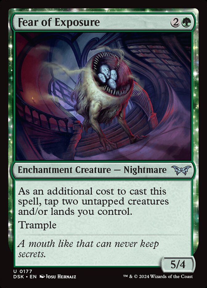 Fear of Exposure card front