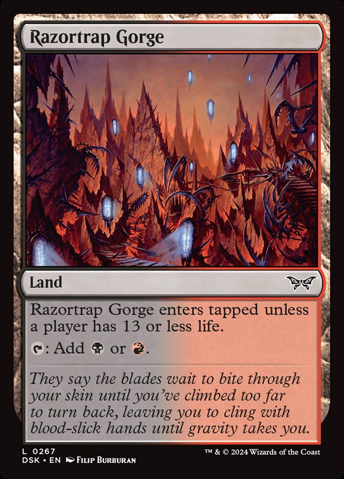 Razortrap Gorge card front