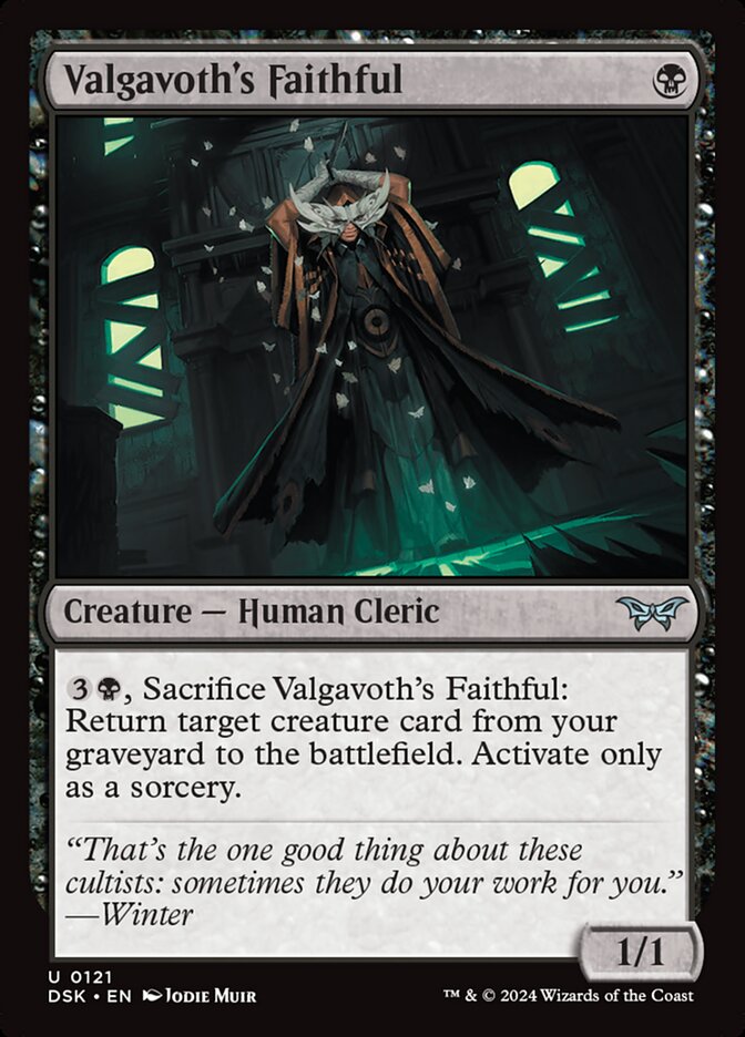 Valgavoth's Faithful card front