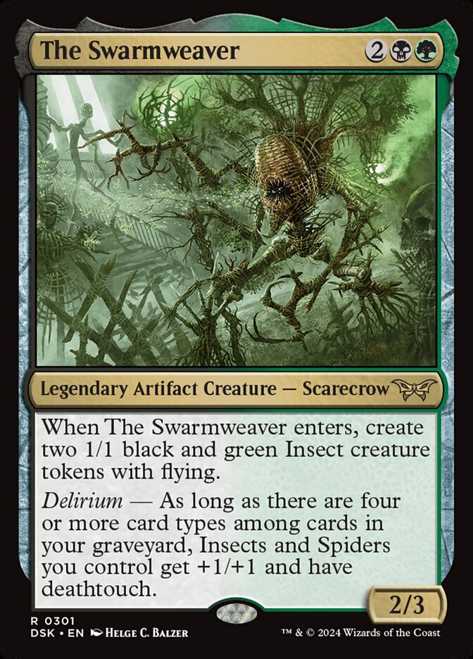 The Swarmweaver card front