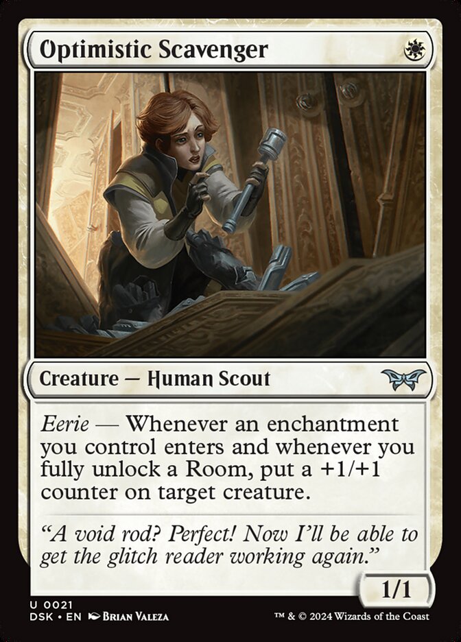 Optimistic Scavenger card front