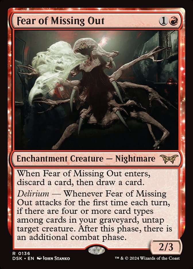 Fear of Missing Out card front