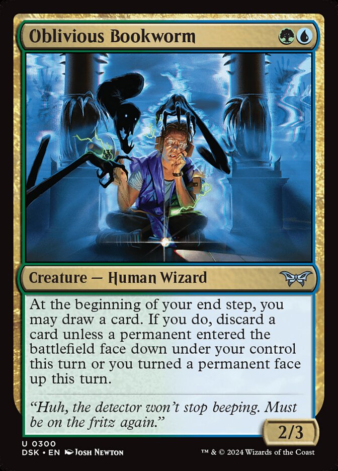 Oblivious Bookworm card front