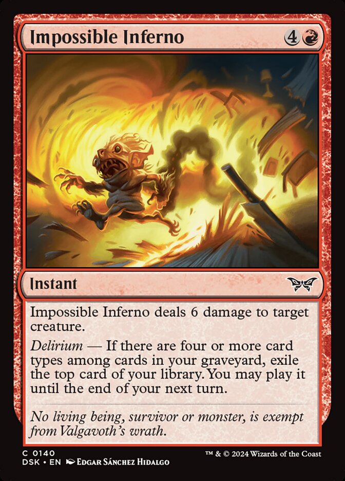 Impossible Inferno card front