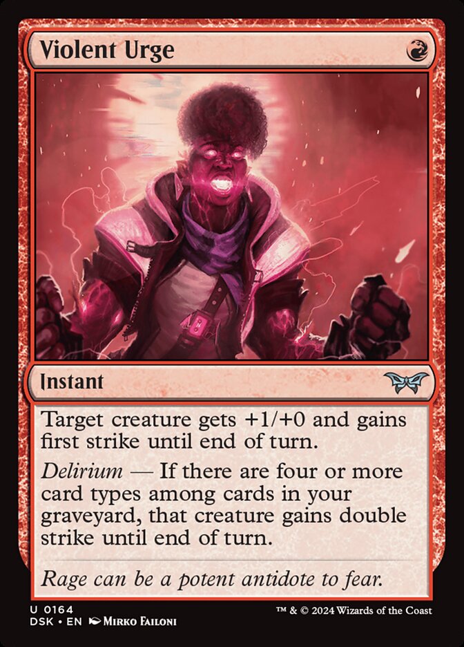 Violent Urge card front