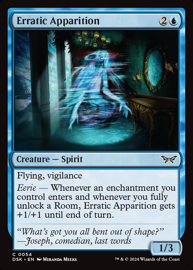 Erratic Apparition card front