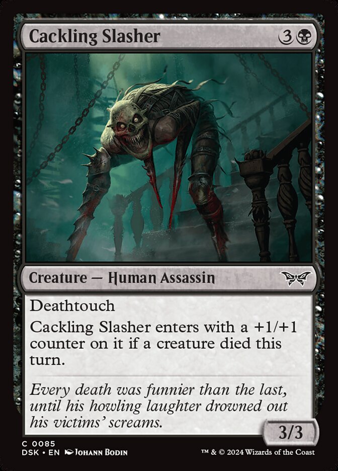 Cackling Slasher card front