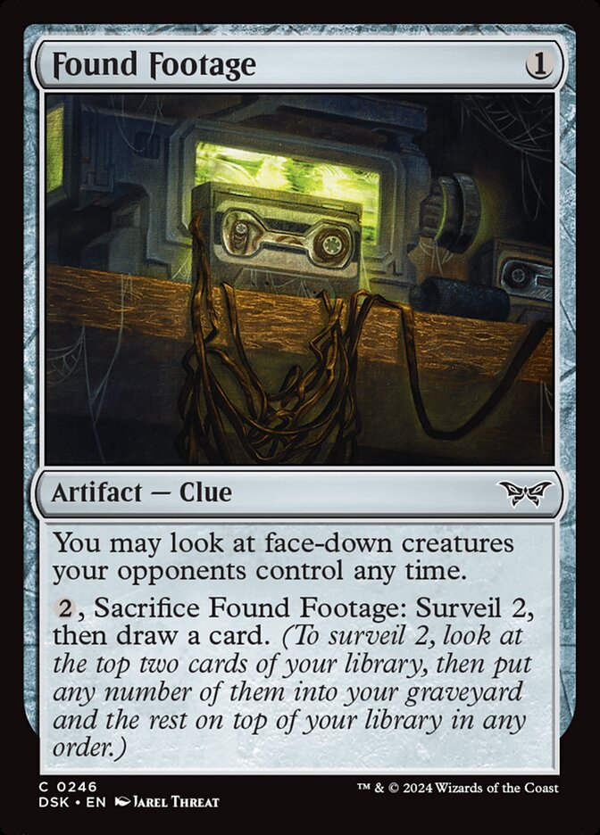 Found Footage card front
