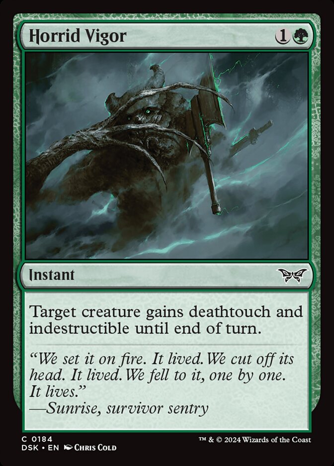 Horrid Vigor card front