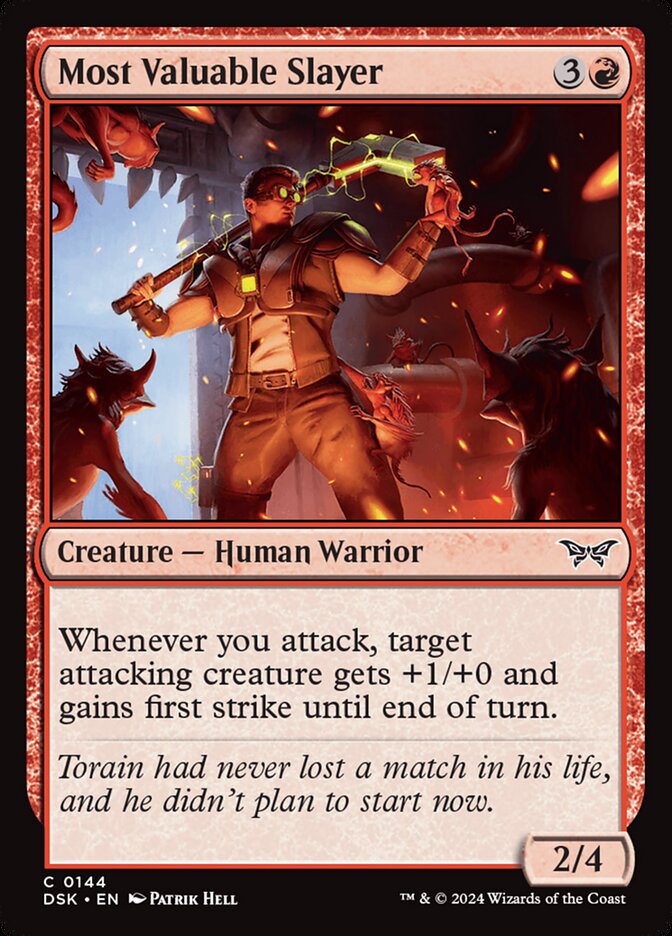 Most Valuable Slayer card front