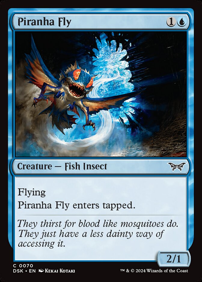 Piranha Fly card front