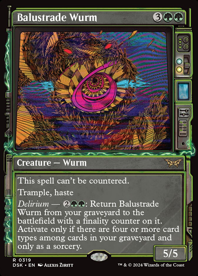 Balustrade Wurm card front
