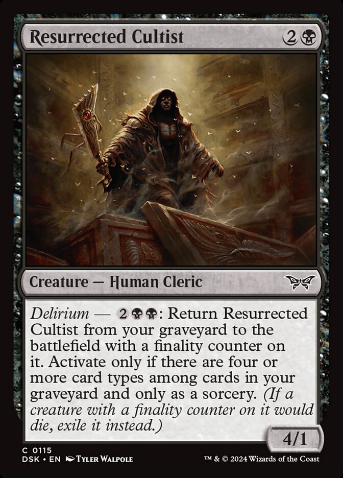 Resurrected Cultist card front