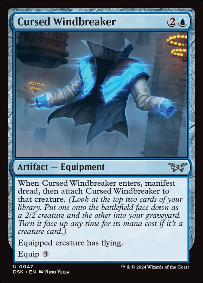 Cursed Windbreaker card front