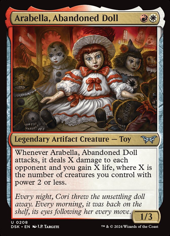 Arabella, Abandoned Doll card front