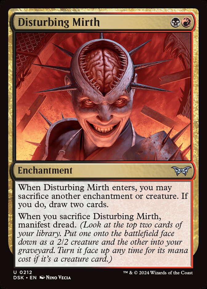 Disturbing Mirth card front