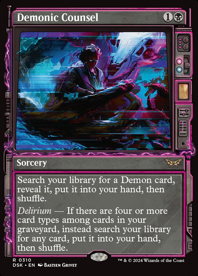 Demonic Counsel card front