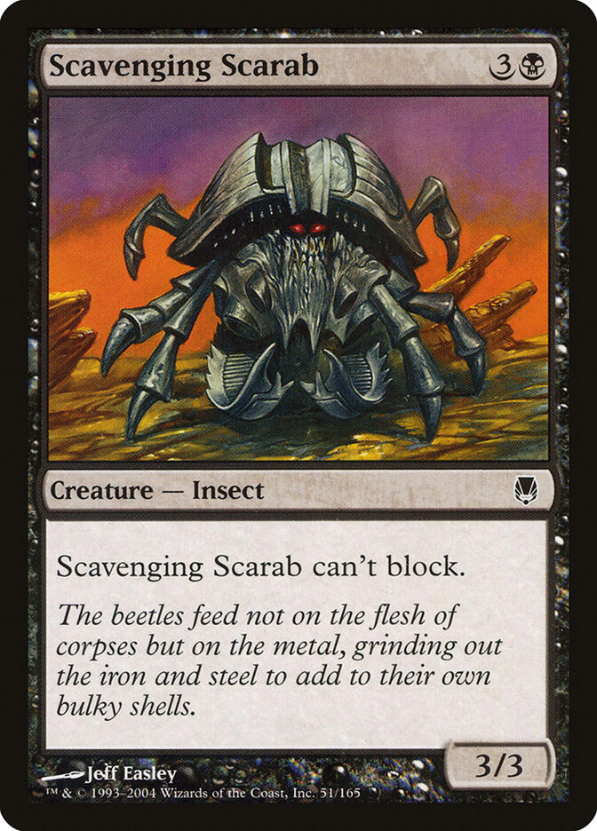 Scavenging Scarab card front