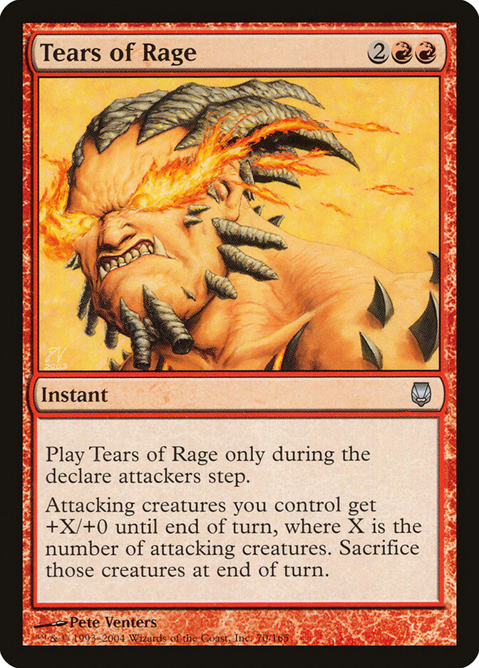 Tears of Rage card front
