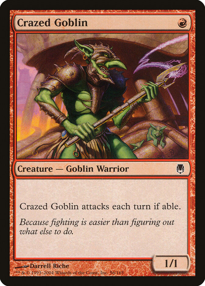 Crazed Goblin card front