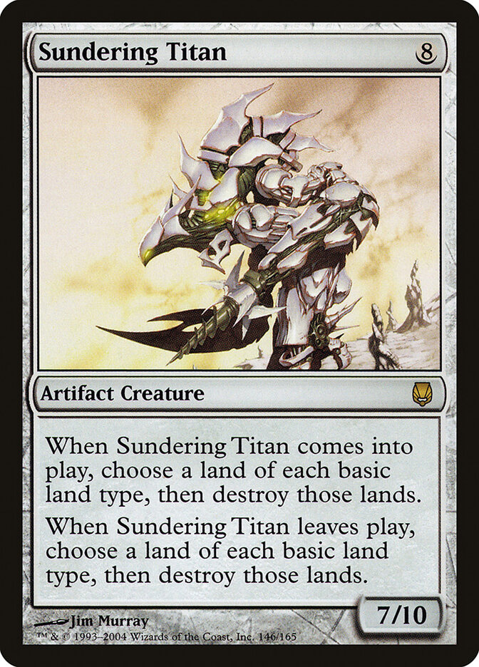 Sundering Titan card front