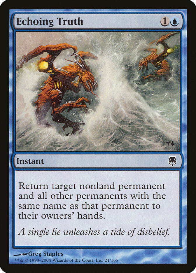 Echoing Truth card front