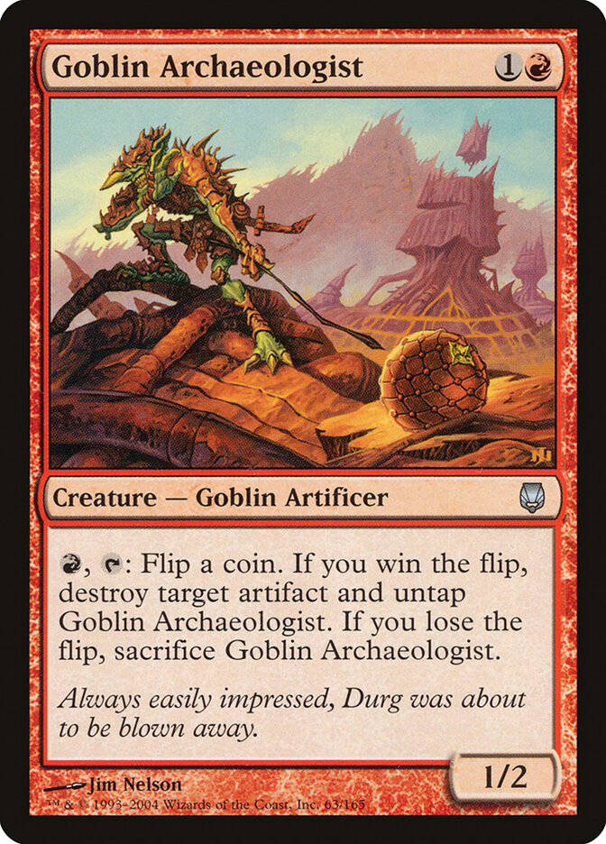 Goblin Archaeologist card front
