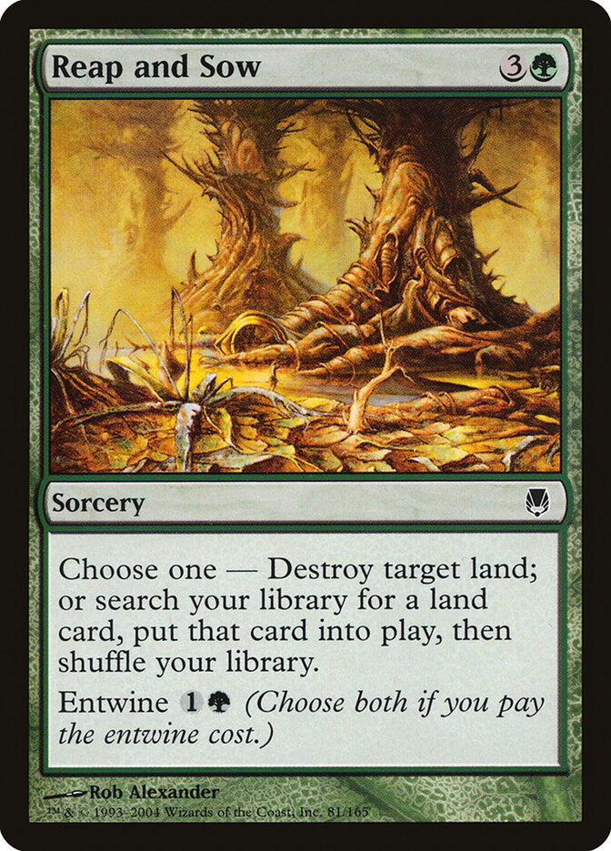 Reap and Sow card front