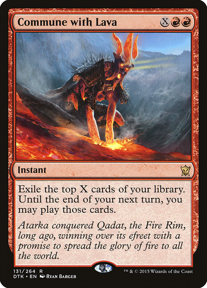 Commune with Lava card front