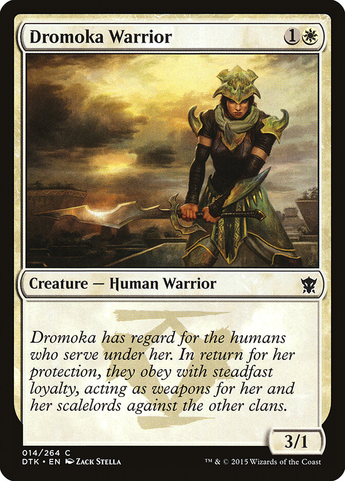 Dromoka Warrior card front
