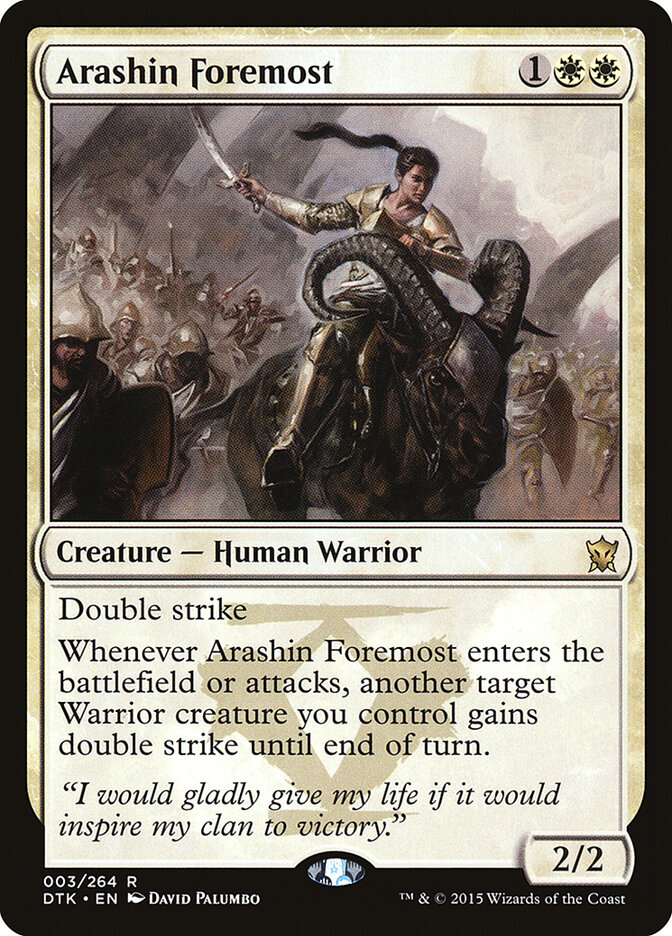 Arashin Foremost card front