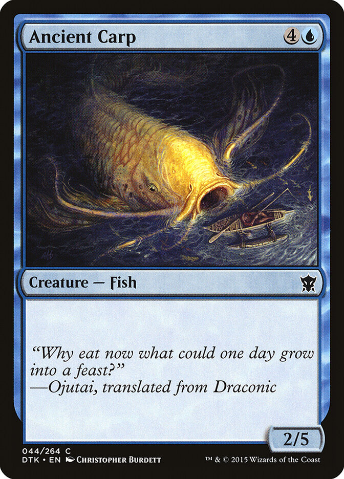 Ancient Carp card front
