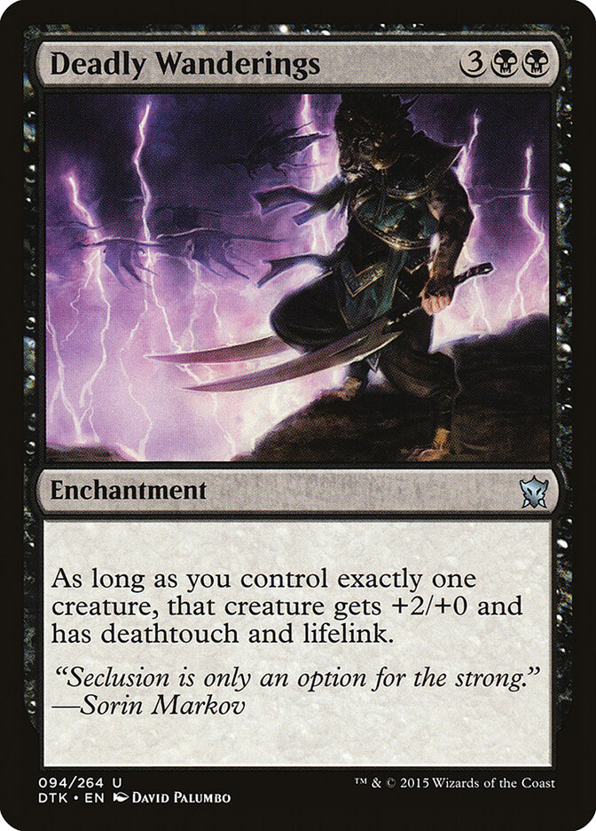 Deadly Wanderings card front