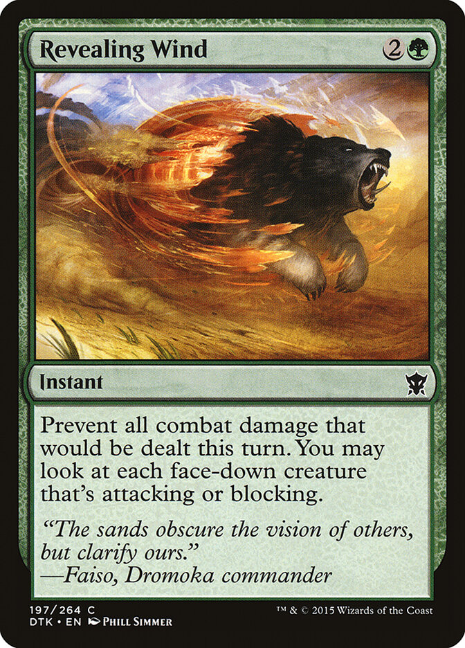 Revealing Wind card front