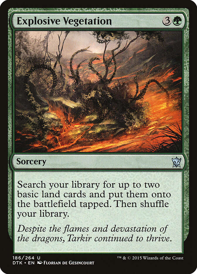 Explosive Vegetation card front
