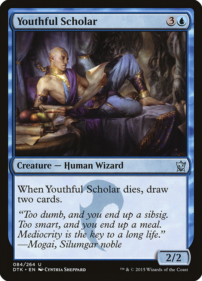 Youthful Scholar card front